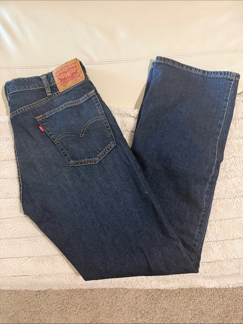 Levi's Men's Classic 517 Indigo Straight Jeans 34 34